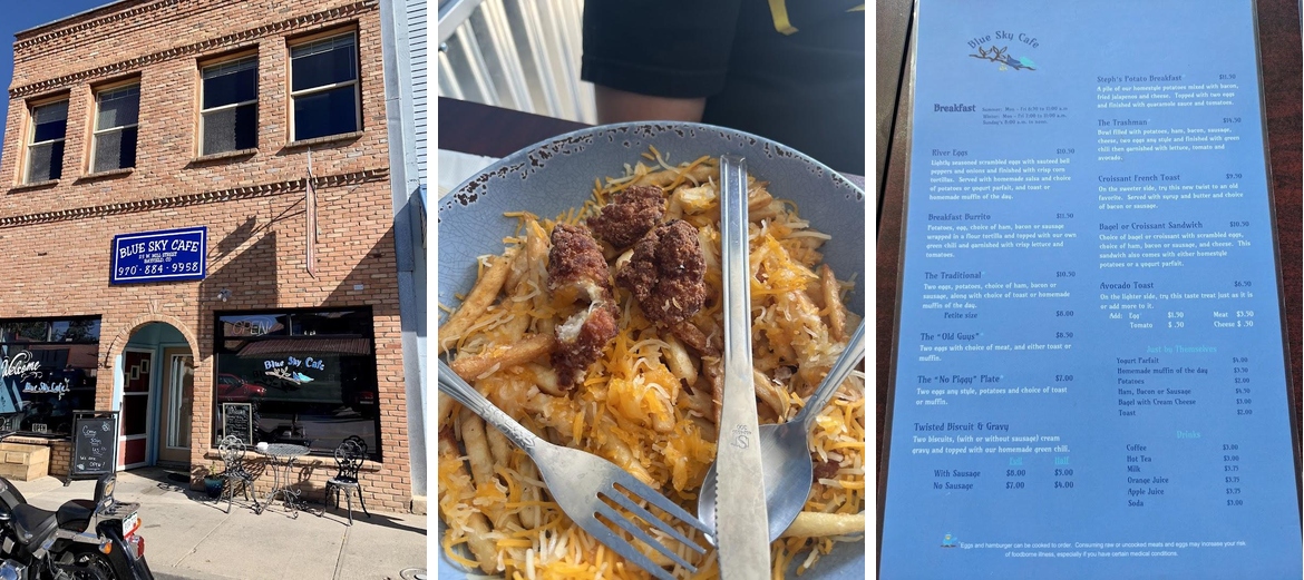 Blue Sky Cafe Menu